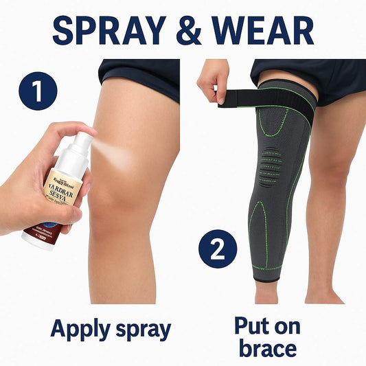 Compression Knee Brace + a FREE Knee Pain Spray