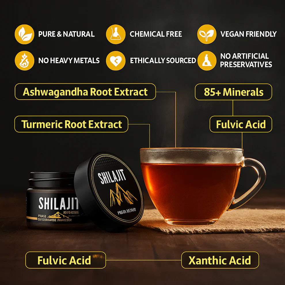 Shilajit product close